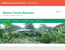 Tablet Screenshot of noosaforestretreat.com